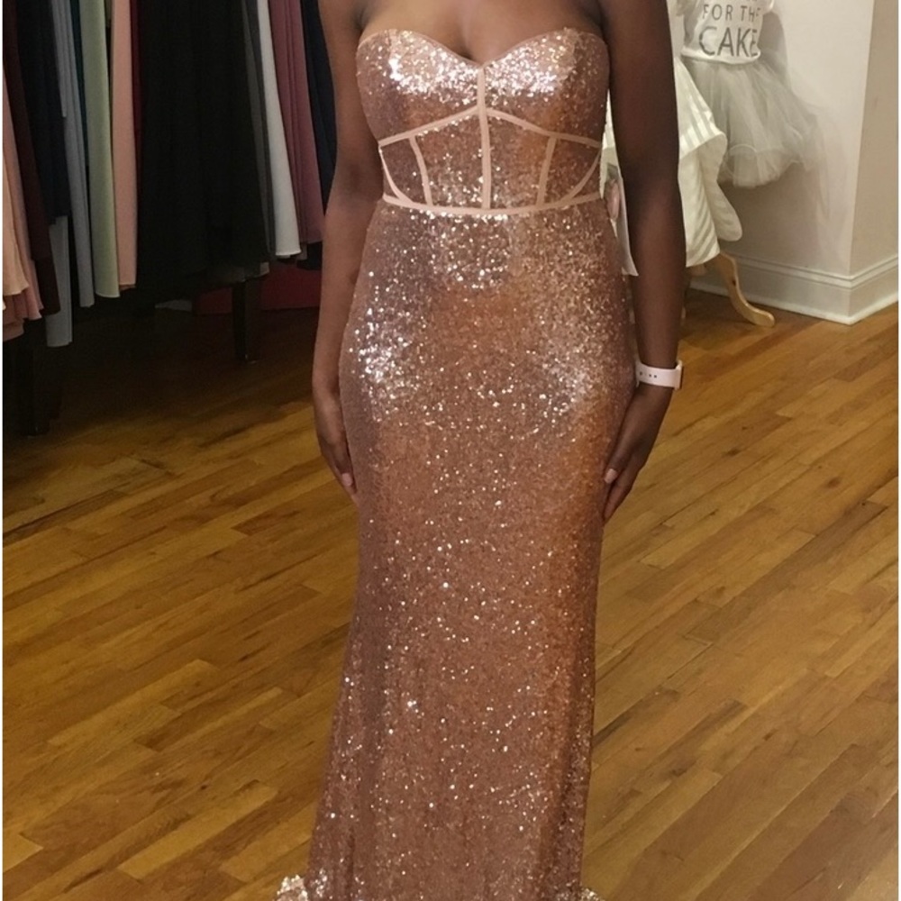 Rose gold dress